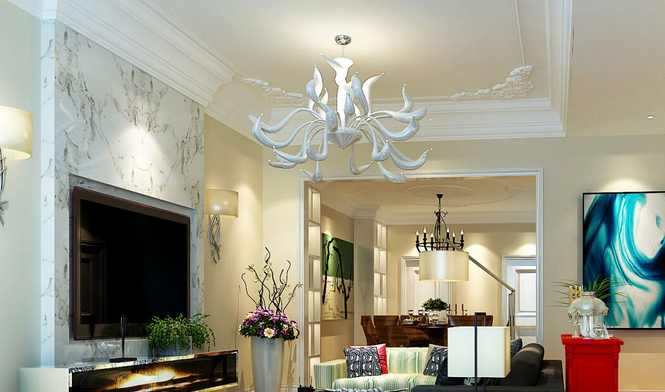 成都定制衣柜廠家解析客廳吊頂?shù)牟牧线x擇